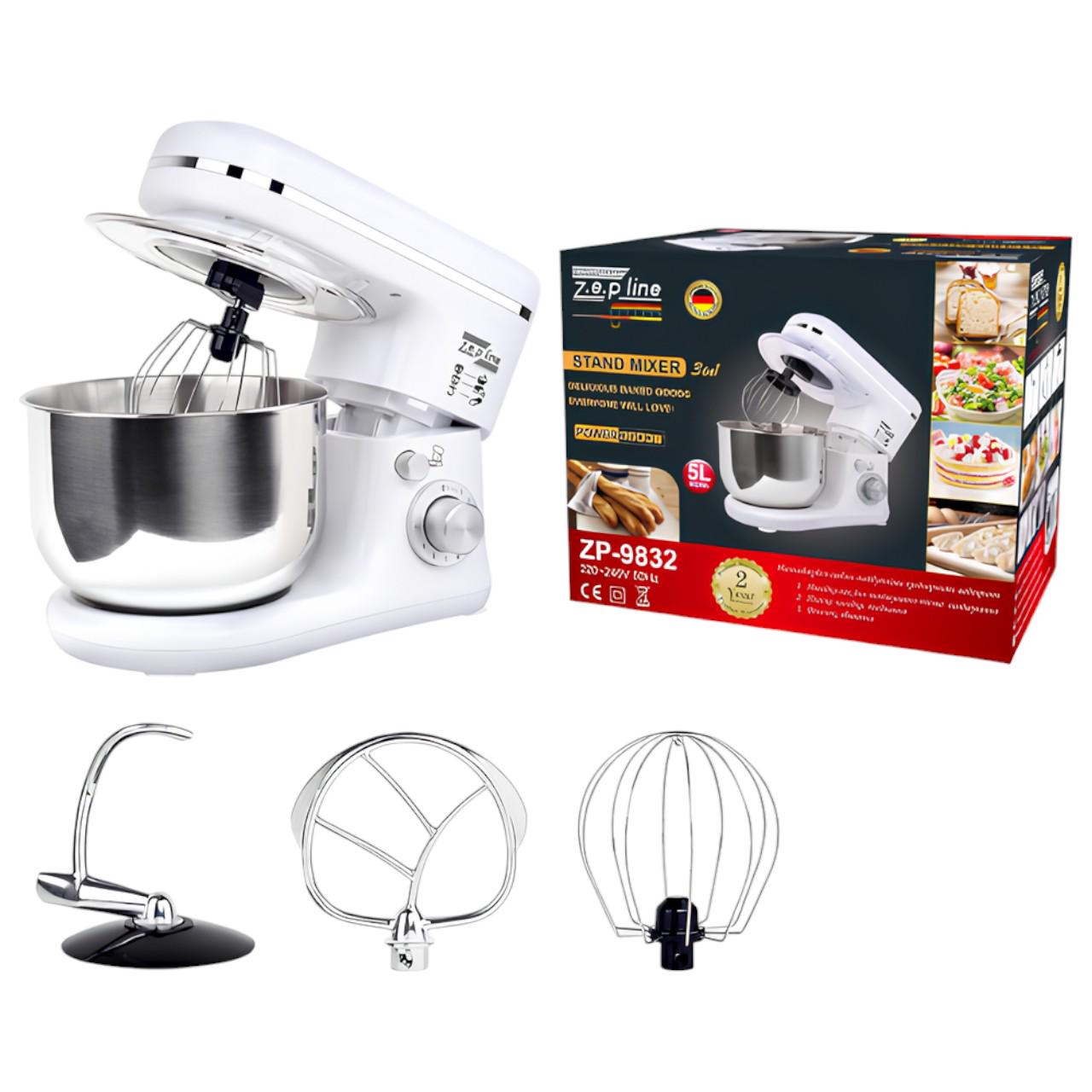 Тістоміс для кухні Zepline ZP-9832 з комплектом насадок та 10 режимами роботи 3500 Вт 5 л (є197) - фото 6