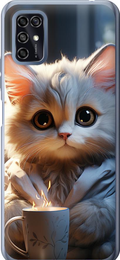Чехол на ZTE Blade V2020 Smart White cat (5646u-2458-42517)