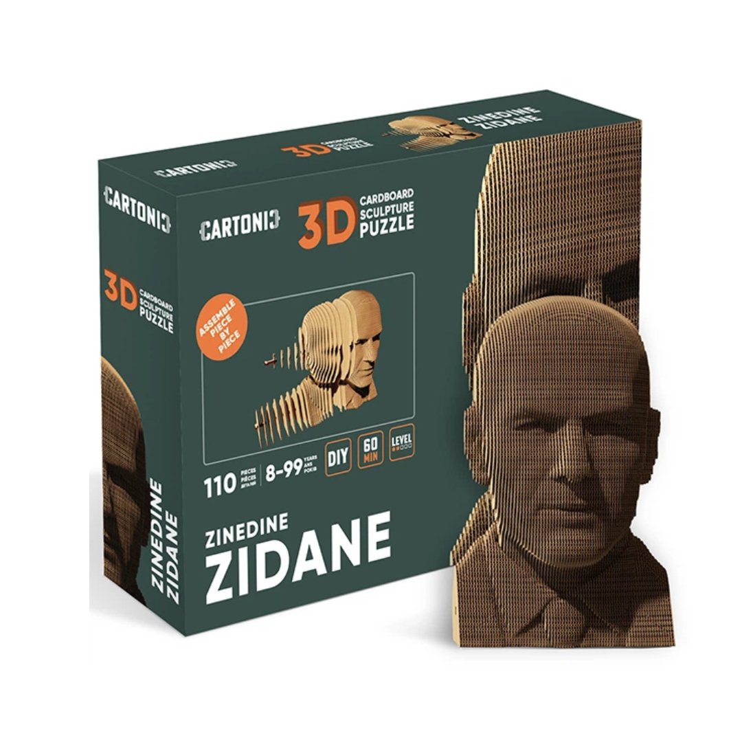 Пазл-конструктор 3D картонный Cartonic 3D Puzzle ZINEDINE ЗИнедин Зидан Футболист (33394480)