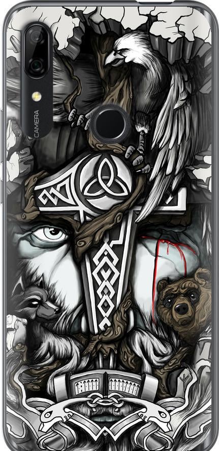 Чохол на Huawei P Smart Z Тату Вікінг (4098u-1704-42517)