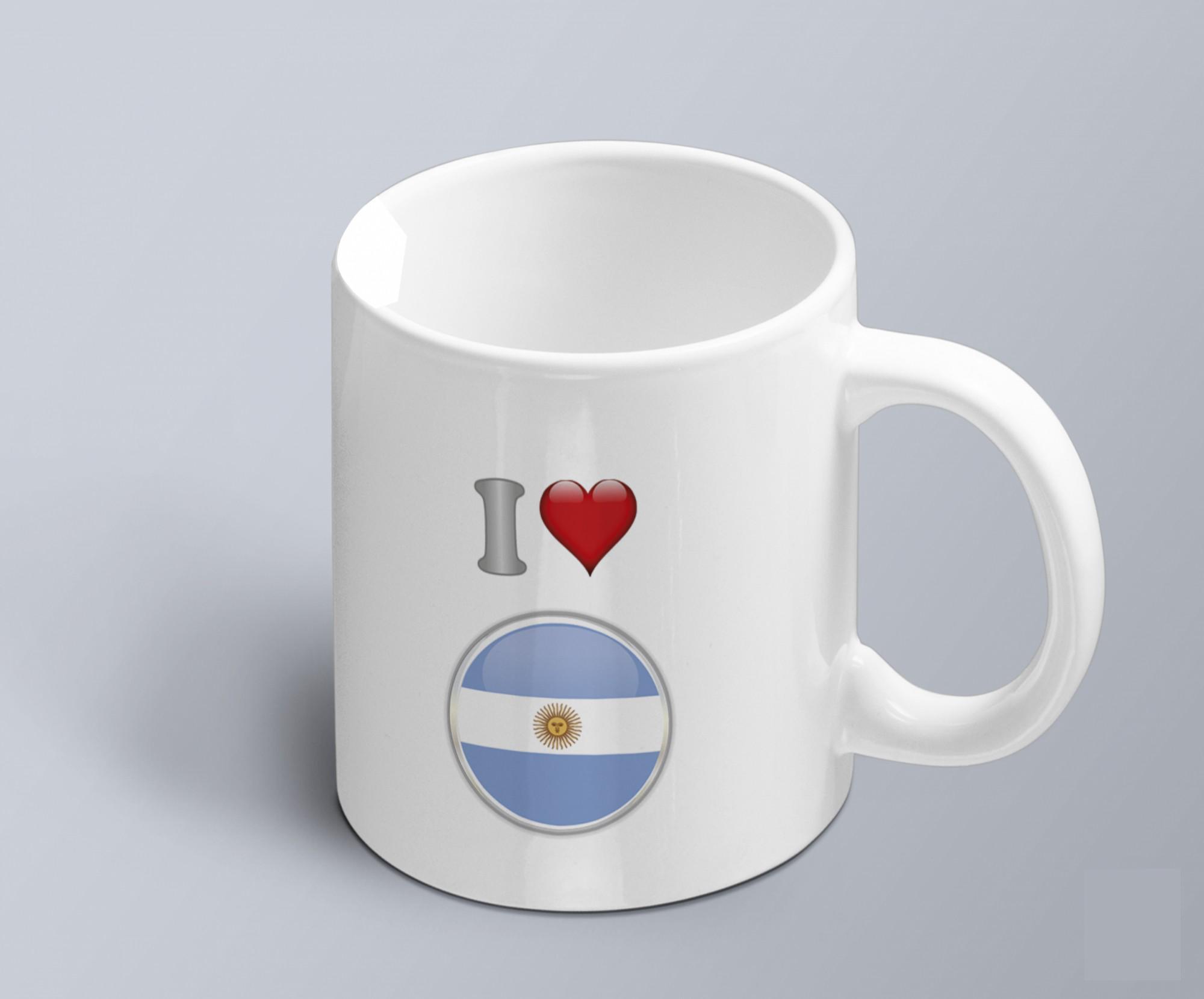 Чашка с принтом я люблю Аргентину с изображением флага (02010109006) Чашка с принтом я люблю Аргентину с изображением флага (02010109006)
