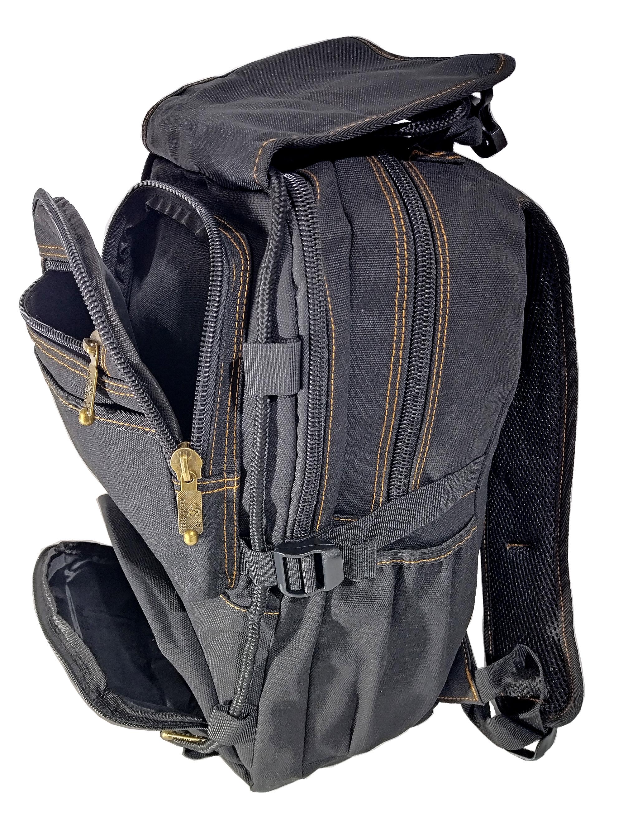 Рюкзак джинсовий Gold Be 98208 22 л Чорний - фото 3