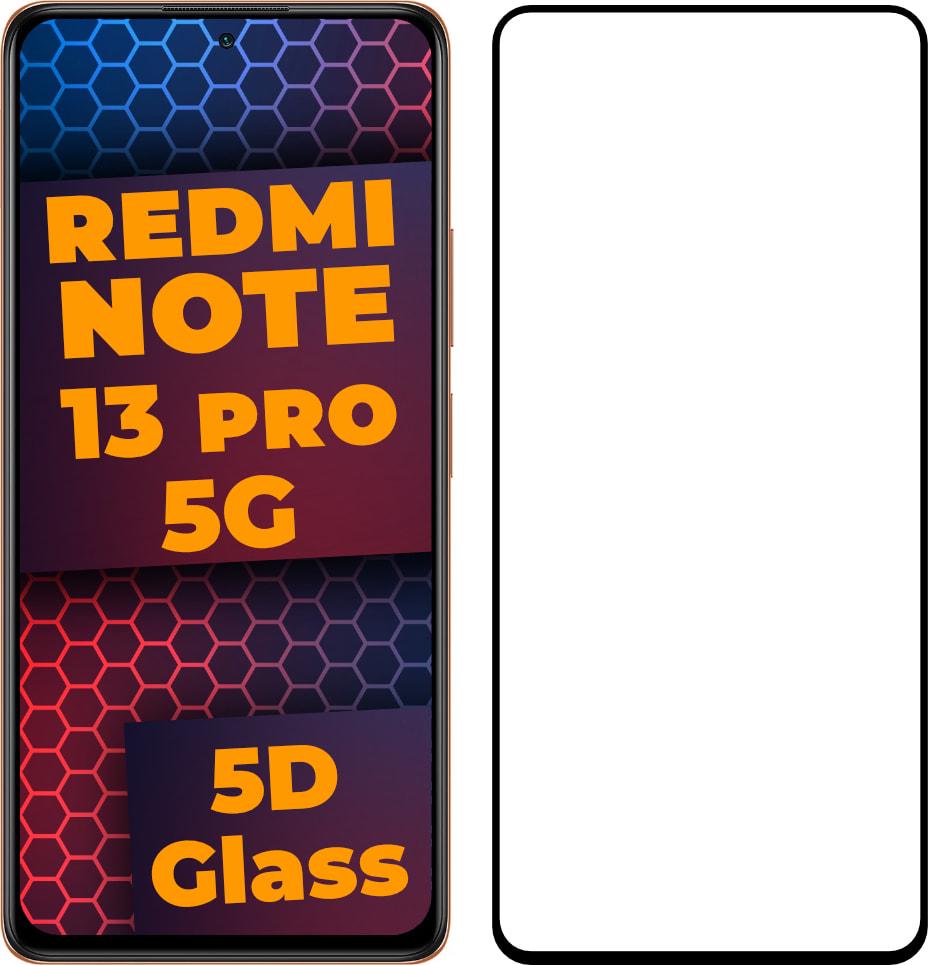 5D стекло Xiaomi Redmi Note 13 Pro 5G (Защитное Full Glue) Black (34809)