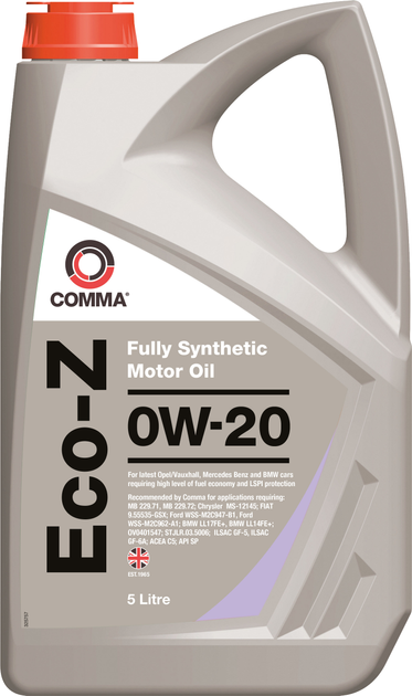 Моторное масло автомобильное COMMA ECO-Z 0W-20 5 л (ECOZ5L)