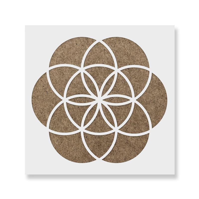 Трафарет многоразовый Mandala 1 мм пластик 240х240 мм