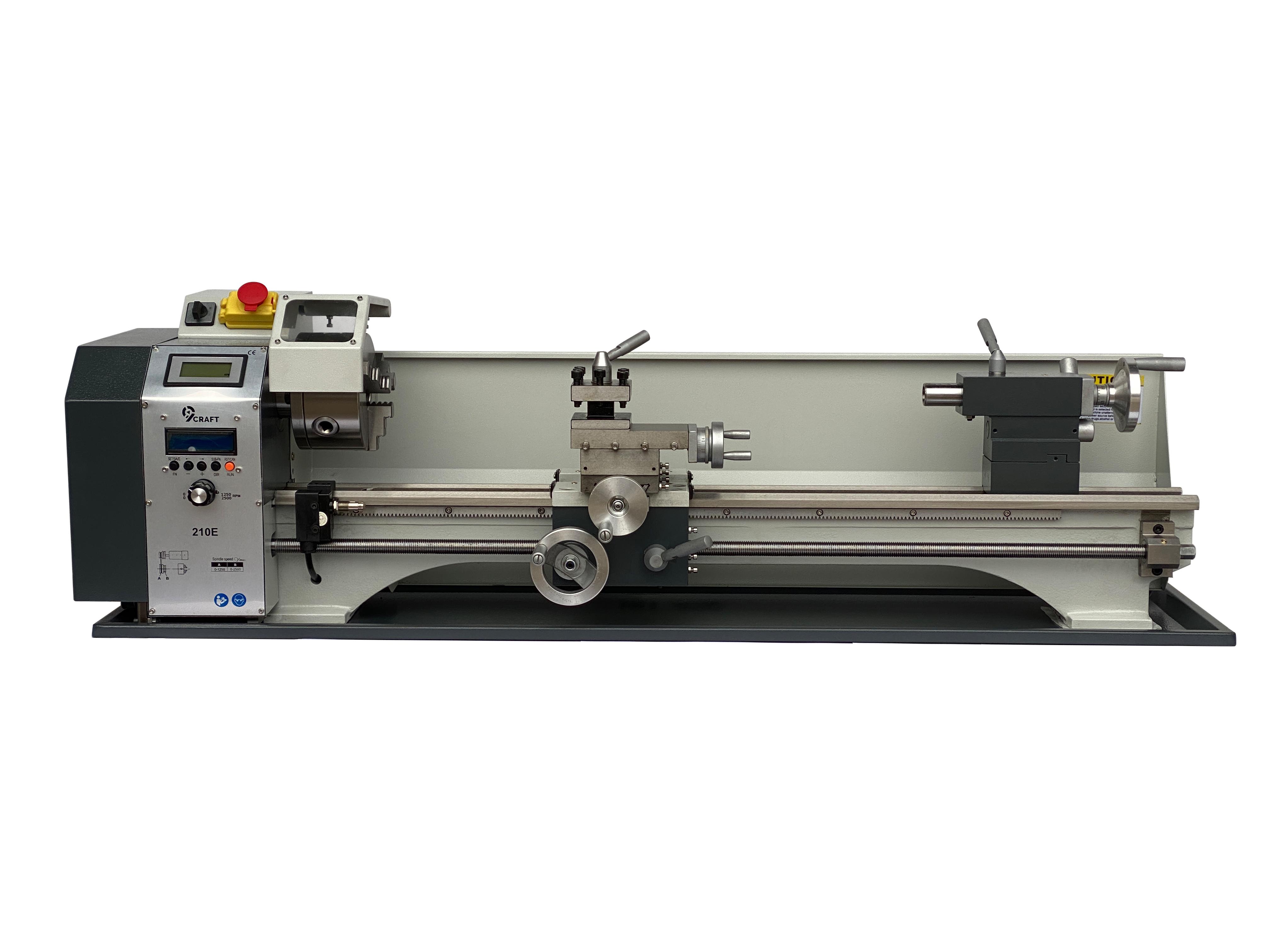 Станок токарный по металлу 9craft 210E с электронной гитарой 210х800 мм