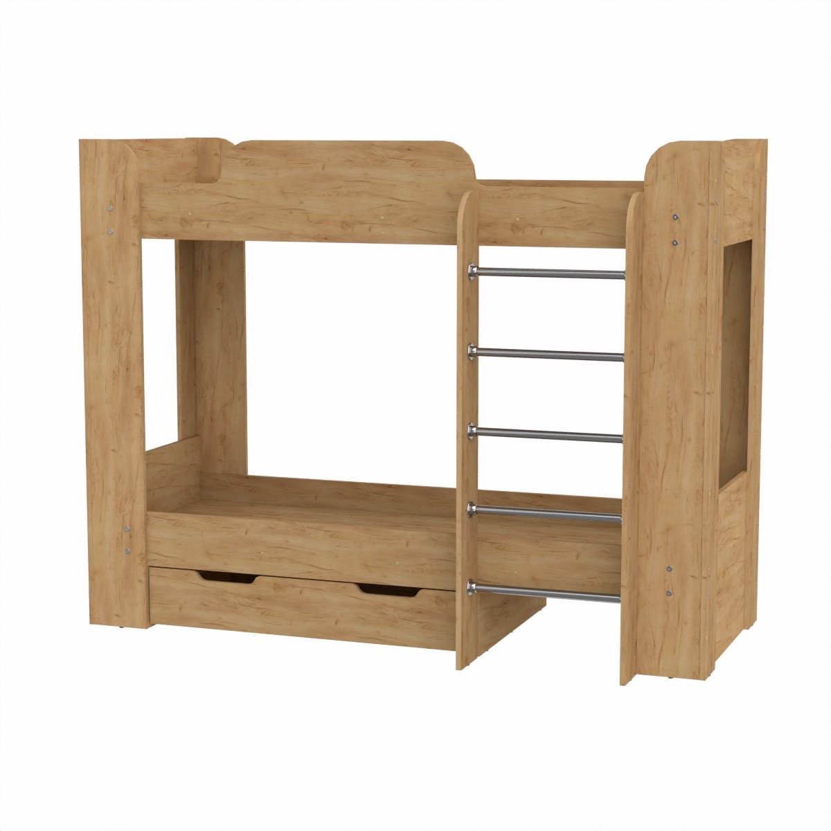 Кровать двухярусная Компанит Твикс-2 70x190 см Дуб крафт золотой (26892468) - фото 1 Кровать двухярусная Компанит Твикс-2 70x190 см Дуб крафт золотой (26892468) - фото 1