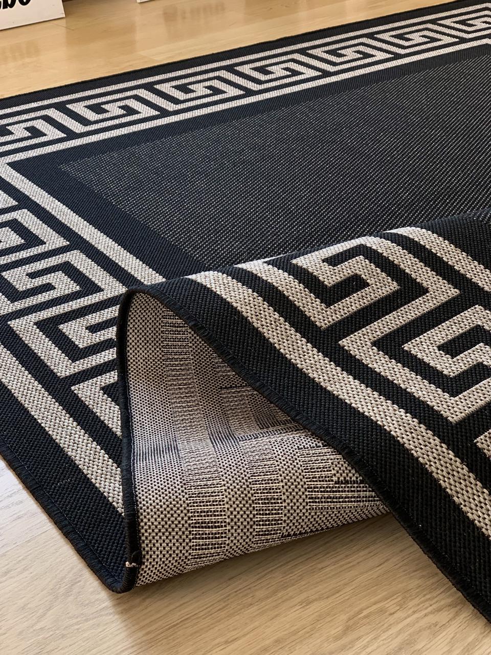 Килим безворсовий абстрактний 200х290 см Сірий (10161-0555) - фото 3 Килим безворсовий абстрактний 200х290 см Сірий (10161-0555) - фото 3