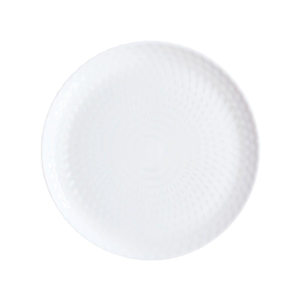 Тарілка обідня Luminarc Pampille White 25 см Білий (Q4655) - фото 4 Тарілка обідня Luminarc Pampille White 25 см Білий (Q4655) - фото 4