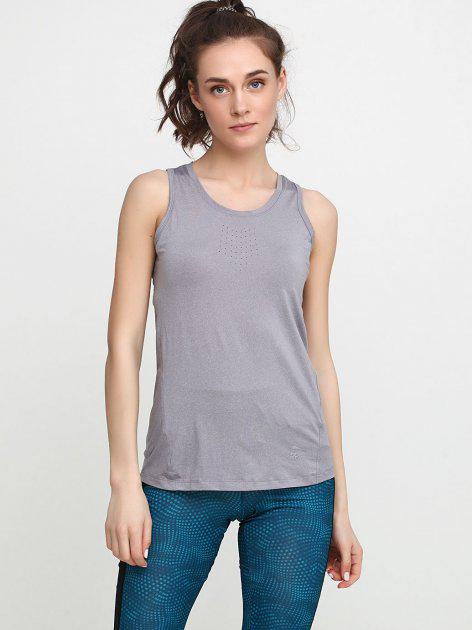 Майка спортивна жіноча Crivit 283013 зі світловідбивними елементами M Сірий (74012)