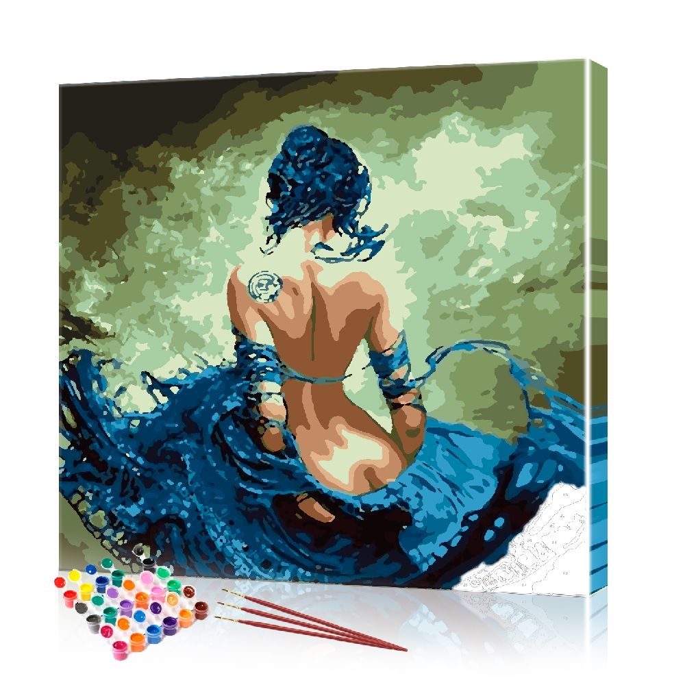 Картина по номерам ArtSale Роковая женщина PBN0853 40х40 см