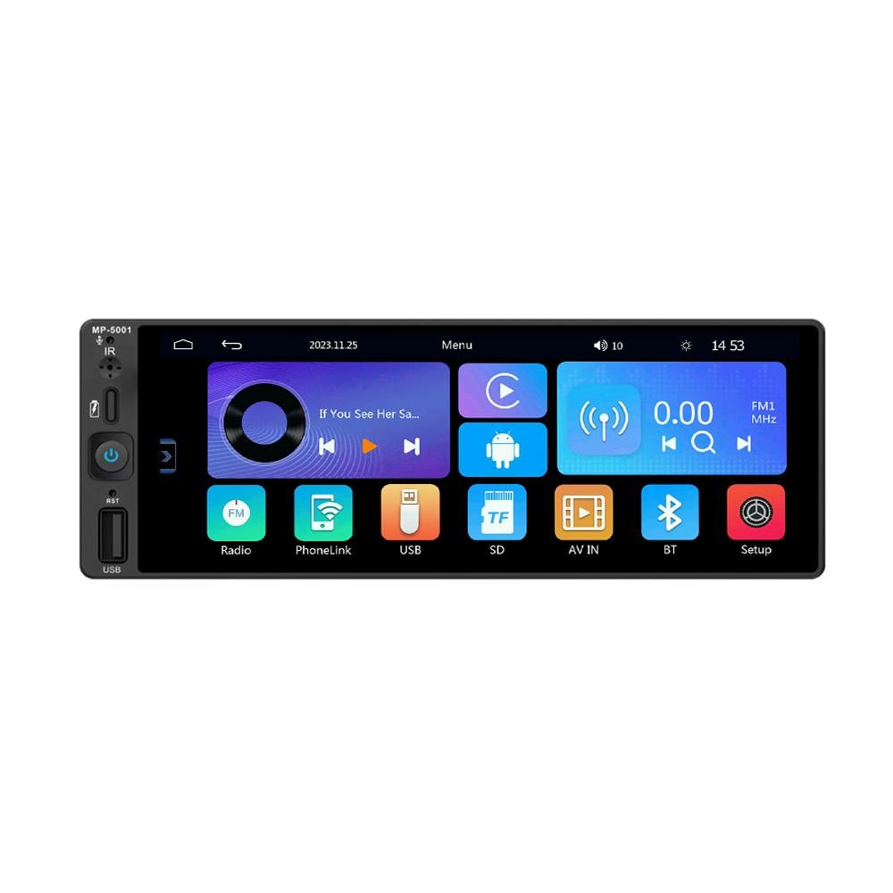 Магнитола 1Din Cyclone MP-5001 CarPlay AndroidAuto Вluetooth 6,9” 9НФ-00003482) - фото 7