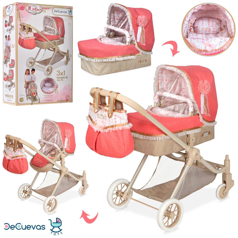 Коляска для куклы игрушечная прогулочная 3в1 (80733) - фото 4 Коляска для куклы игрушечная прогулочная 3в1 (80733) - фото 4