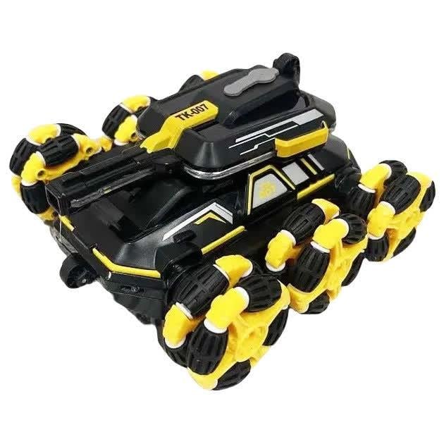 Іграшка Танк-всюдихід TK-007 на радіокеруванні триосьовий з парогенератором Black/Yellow (28803728)