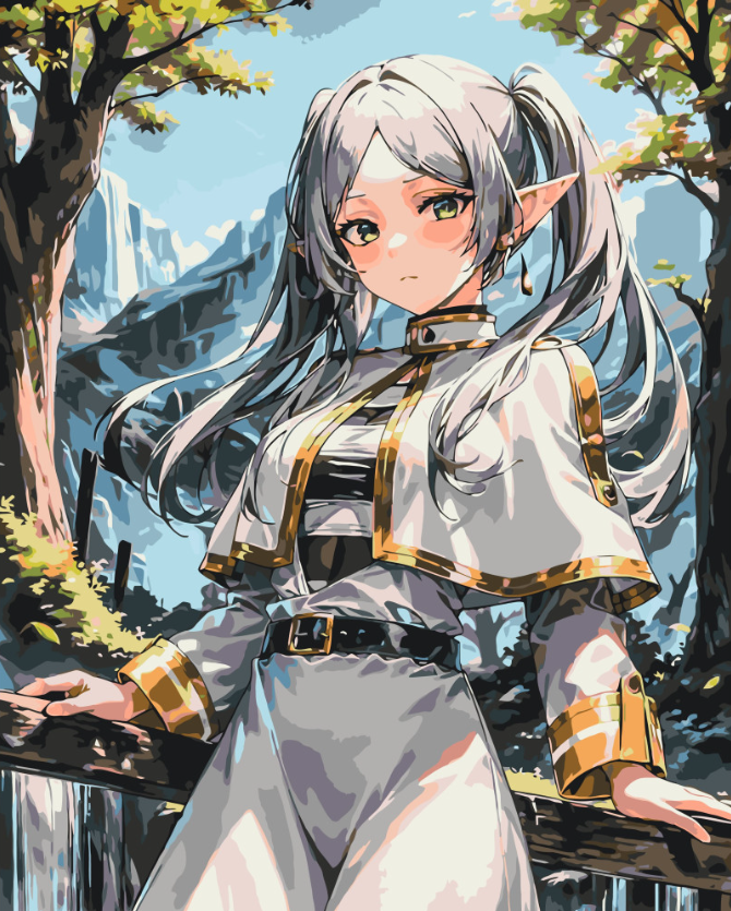 Картина за номерами Орігамі Фрірен 40х50 см (LW31020)