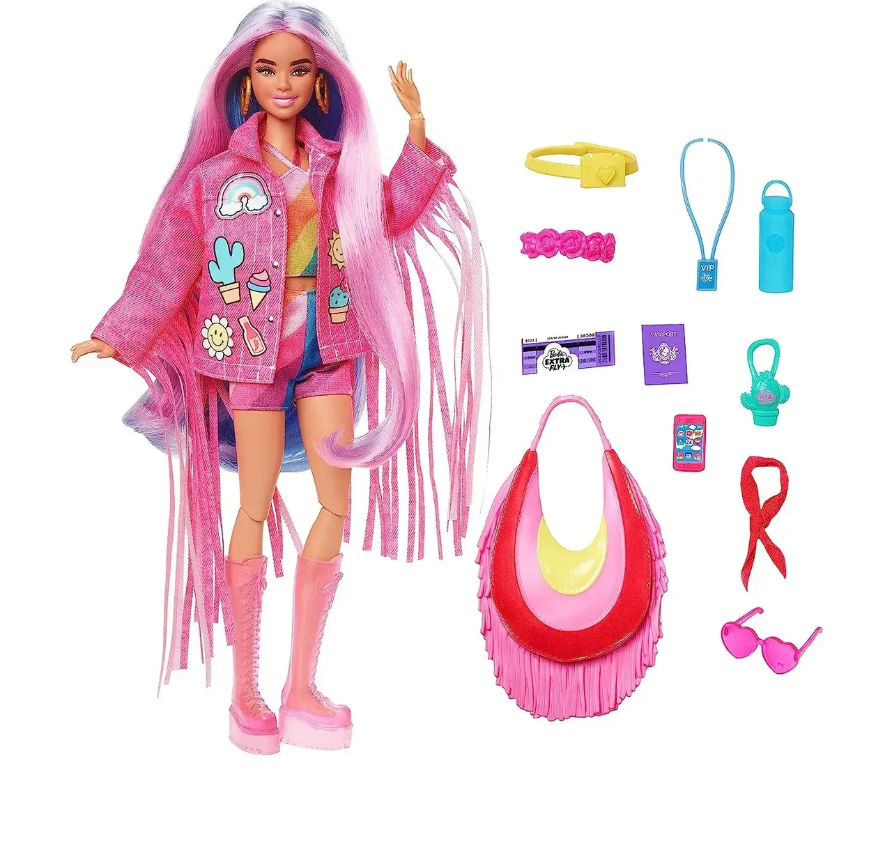 Кукла Barbie Extra Fly Desert-Themed Travel Fashion Doll (19793765) - фото 4