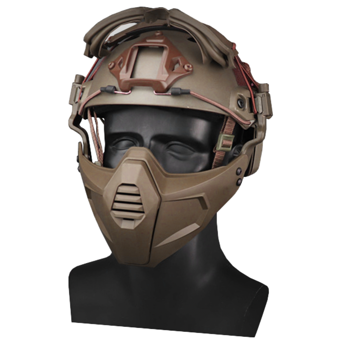 Маска-окуляри Ghost Iron Man з кріпленням до шолома Airsoft Койот (MK001016) - фото 5 Маска-окуляри Ghost Iron Man з кріпленням до шолома Airsoft Койот (MK001016) - фото 5