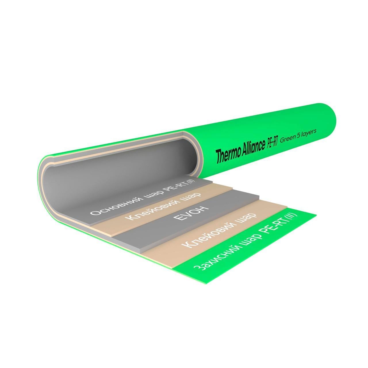 Труба Thermo Alliance PE-RT Evoh Green 5 слоев 16х2 мм 600 м