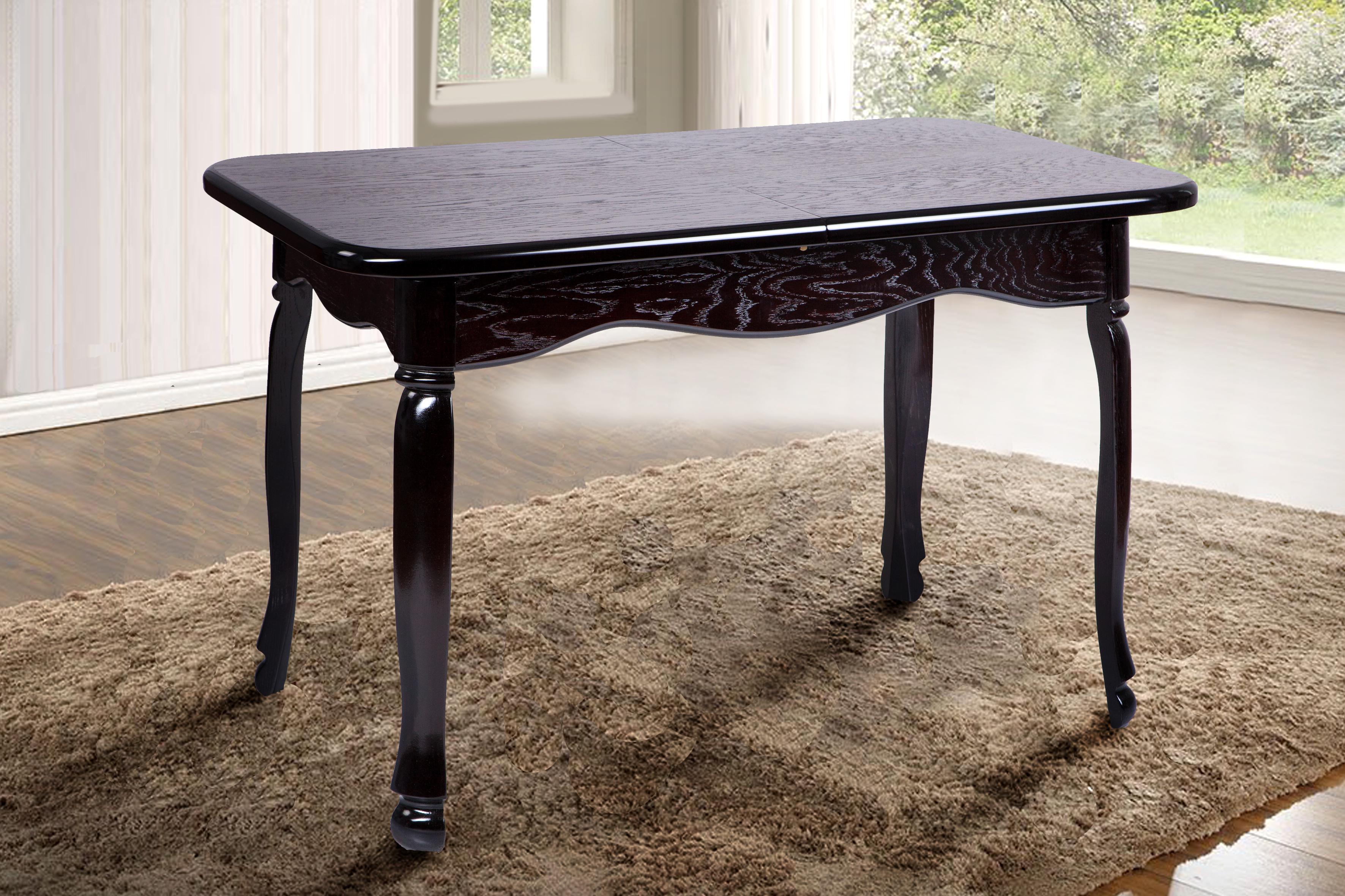 Стол обеденный раскладной Гаити деревянный 70х120+40 см Венге (16918924)