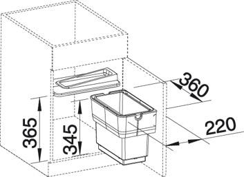 Система сортировки отходов Blanco BLANCO SINGOLO (512880) - фото 3