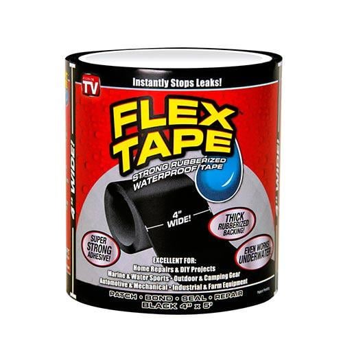 Лента изоляционная водонепроницаемая FLEX TAPE 150x10 см прорезиненная Black (312903) Лента изоляционная водонепроницаемая FLEX TAPE 150x10 см прорезиненная Black (312903)