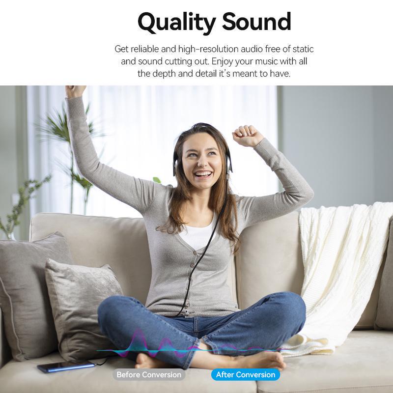 Кабель Vention 3.5 мм minijack стерео AUX TRS 3-пиновая нейлоновая оплетка 1 м Черный (BAZBF) - фото 4 Кабель Vention 3.5 мм minijack стерео AUX TRS 3-пиновая нейлоновая оплетка 1 м Черный (BAZBF) - фото 4