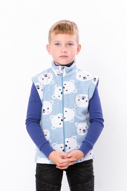 Жилетка флісова для хлопчика Носи своє 110 см Блакитний (6401-028-4-v1)