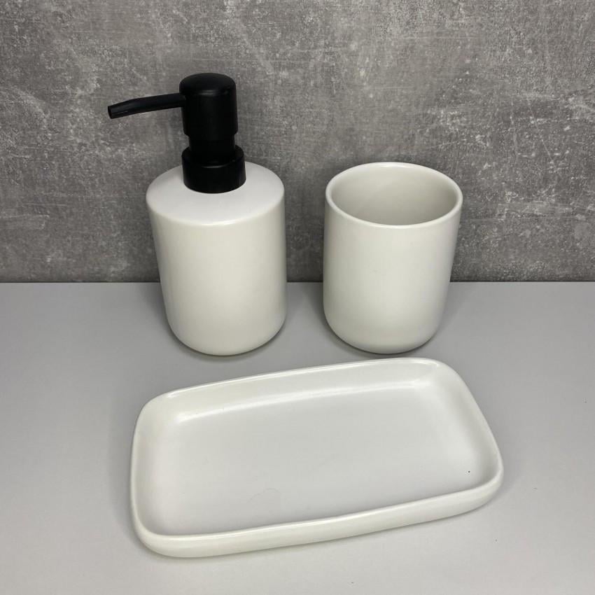 Набір для ванної кімнати Bona Di 851-327 дозатор для мила/склянка для зубних щіток/мильниця 3 пр. (1921143545) - фото 2 Набір для ванної кімнати Bona Di 851-327 дозатор для мила/склянка для зубних щіток/мильниця 3 пр. (1921143545) - фото 2