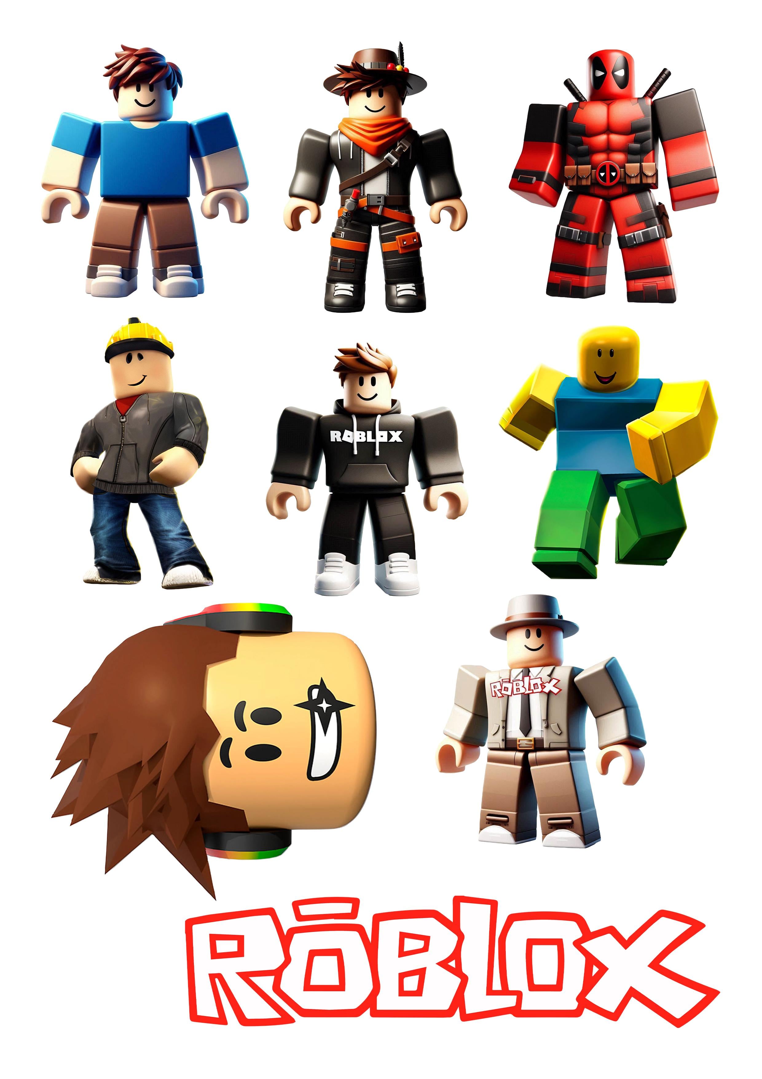 Папір вафельний для торта Roblox їстівний декор А4 (1002264202)