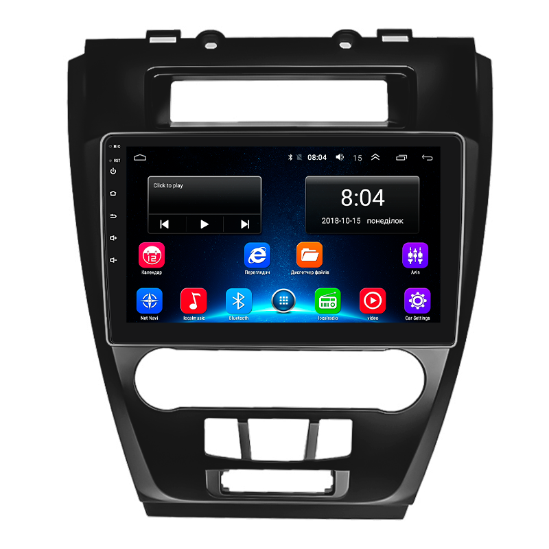 Автомагнитола штатная Lesko для Ford Fusion North America I 2005-2012 10" 2/32Gb Wi-Fi GPS Base MOB