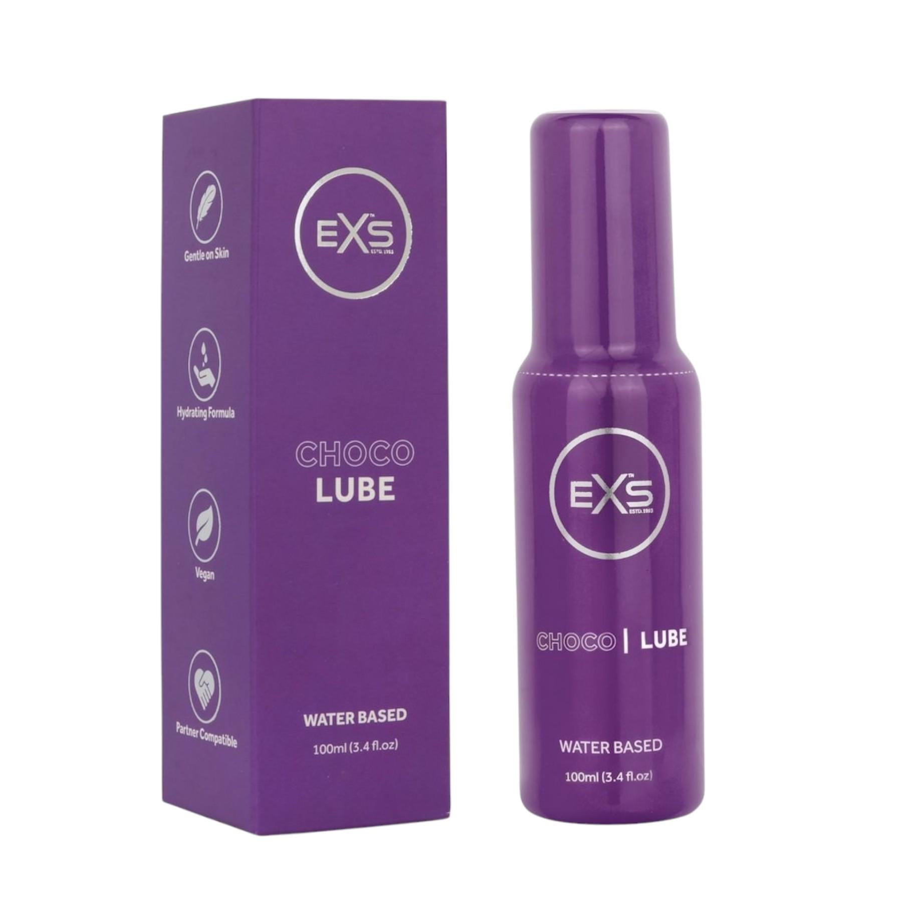 Лубрикант EXS шоколадний на водній основі для інтимної близькості без парабенів 100 мл