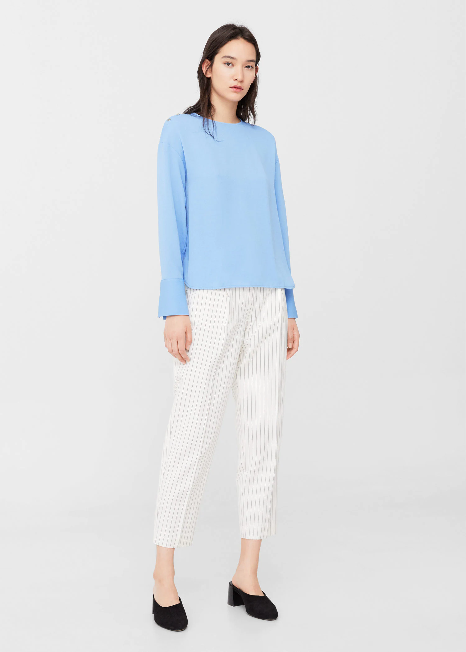 Блузка Mango S Голубой (2000000821290) - фото 2 Блузка Mango S Голубой (2000000821290) - фото 2