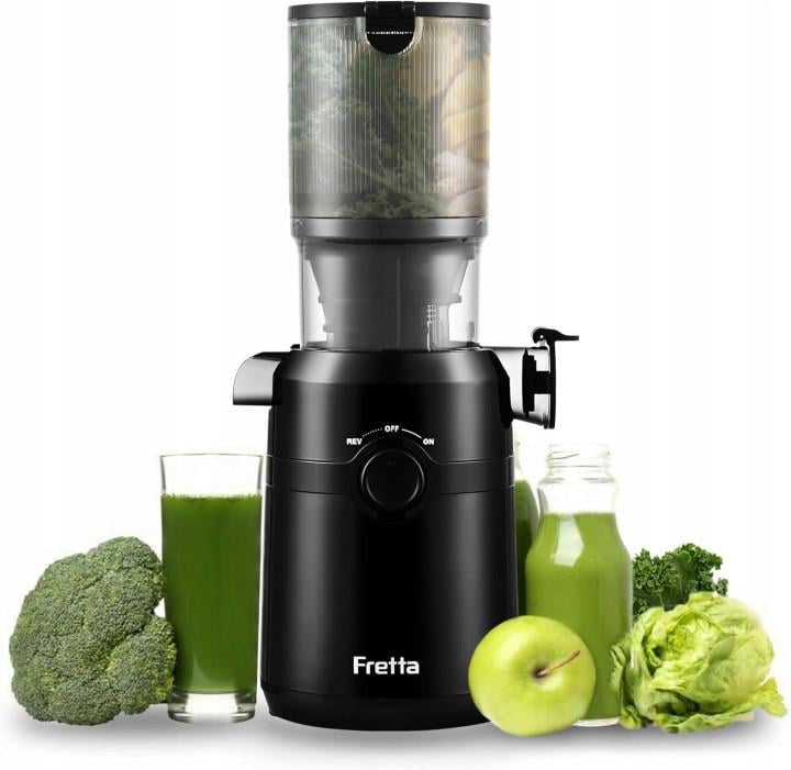 Соковыжималка шнековая Fretta 200W отверстие 108 мм cold press 1 л