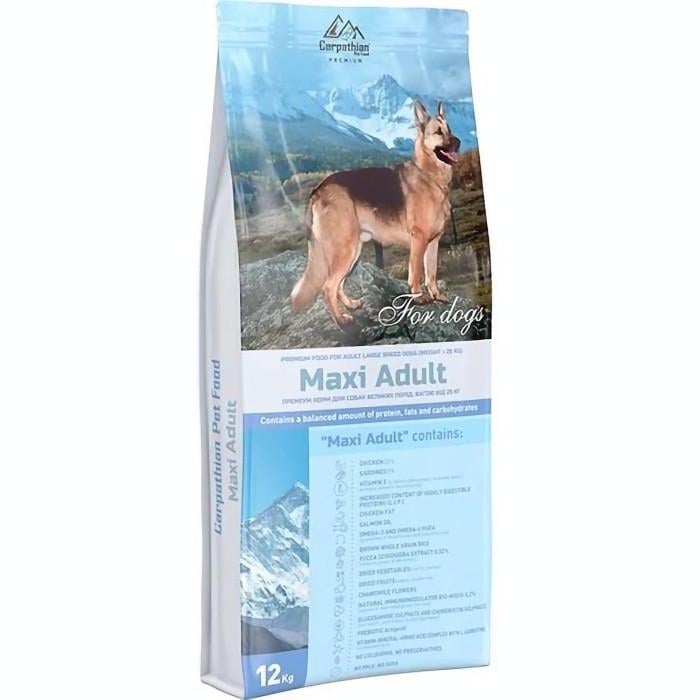 Корм сухий для дорослих собак великих порід вагою Carpathian Pet Food Dog Maxi 12 кг (A-009845)