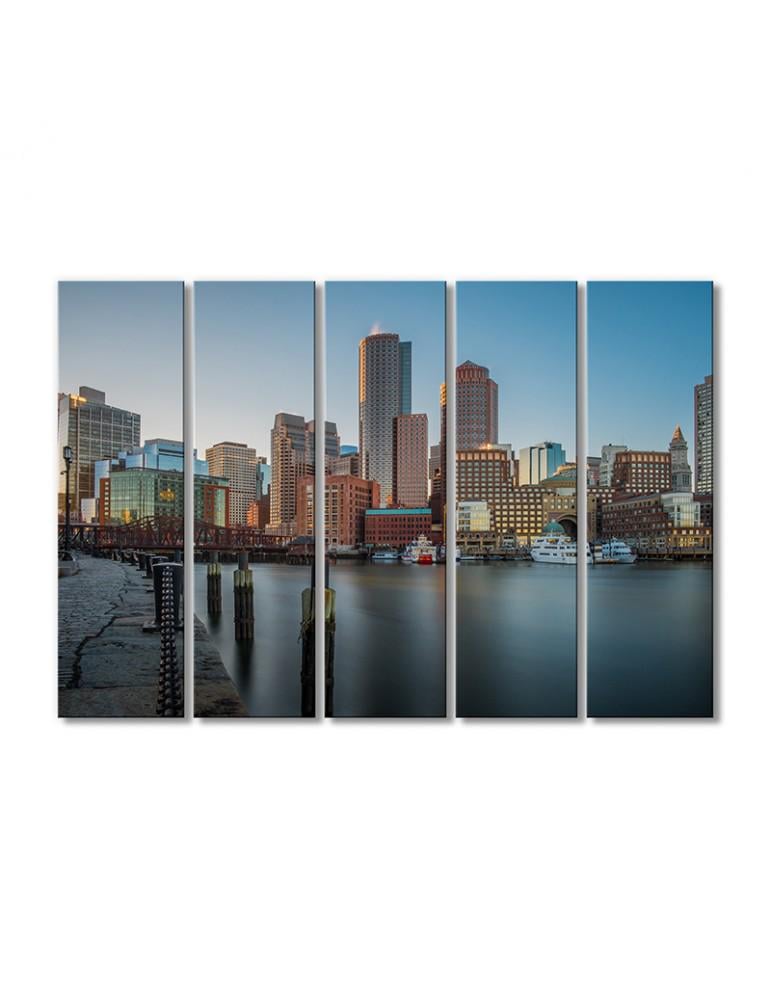 Картина модульная Парк в Бостоне Парк Фан Пир 5 модулей 120x180 см