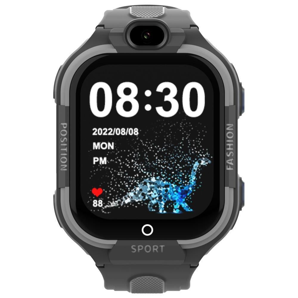 Смарт-часы детские Lemfo D6 AMOLED GPS 4G SIM HD IP67 Wi-Fi SOS видеозвонками Черный (35707308)