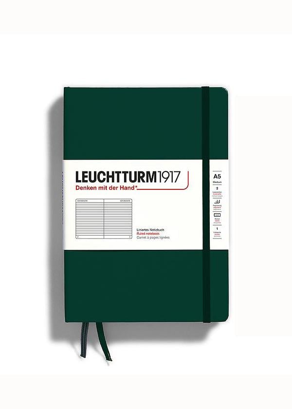 Блокнот Leuchtturm1917 средний линия Forest Green (367256)