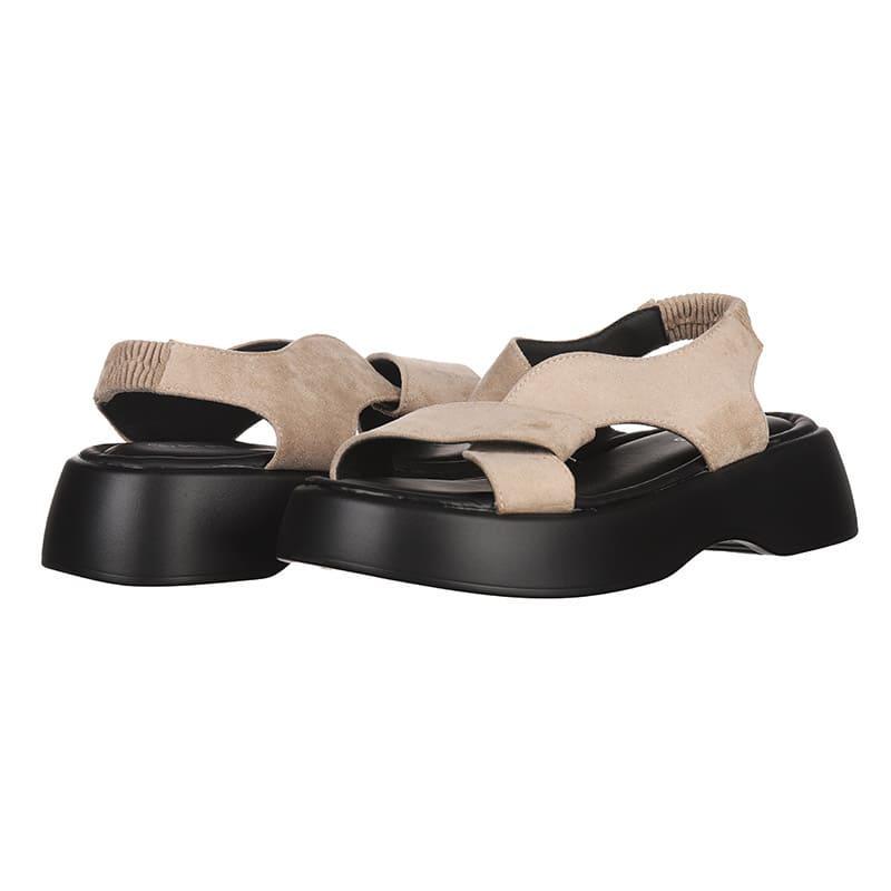 Босоножки женские PLPS 889-2 с искусственной замши р. 39 Бежевый (30039)