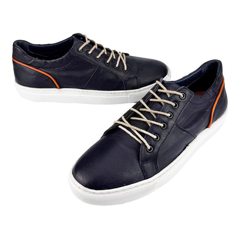 Кеды мужские кожаные N-00133 p. 44 28-28,5 см Синий - фото 2 Кеды мужские кожаные N-00133 p. 44 28-28,5 см Синий - фото 2