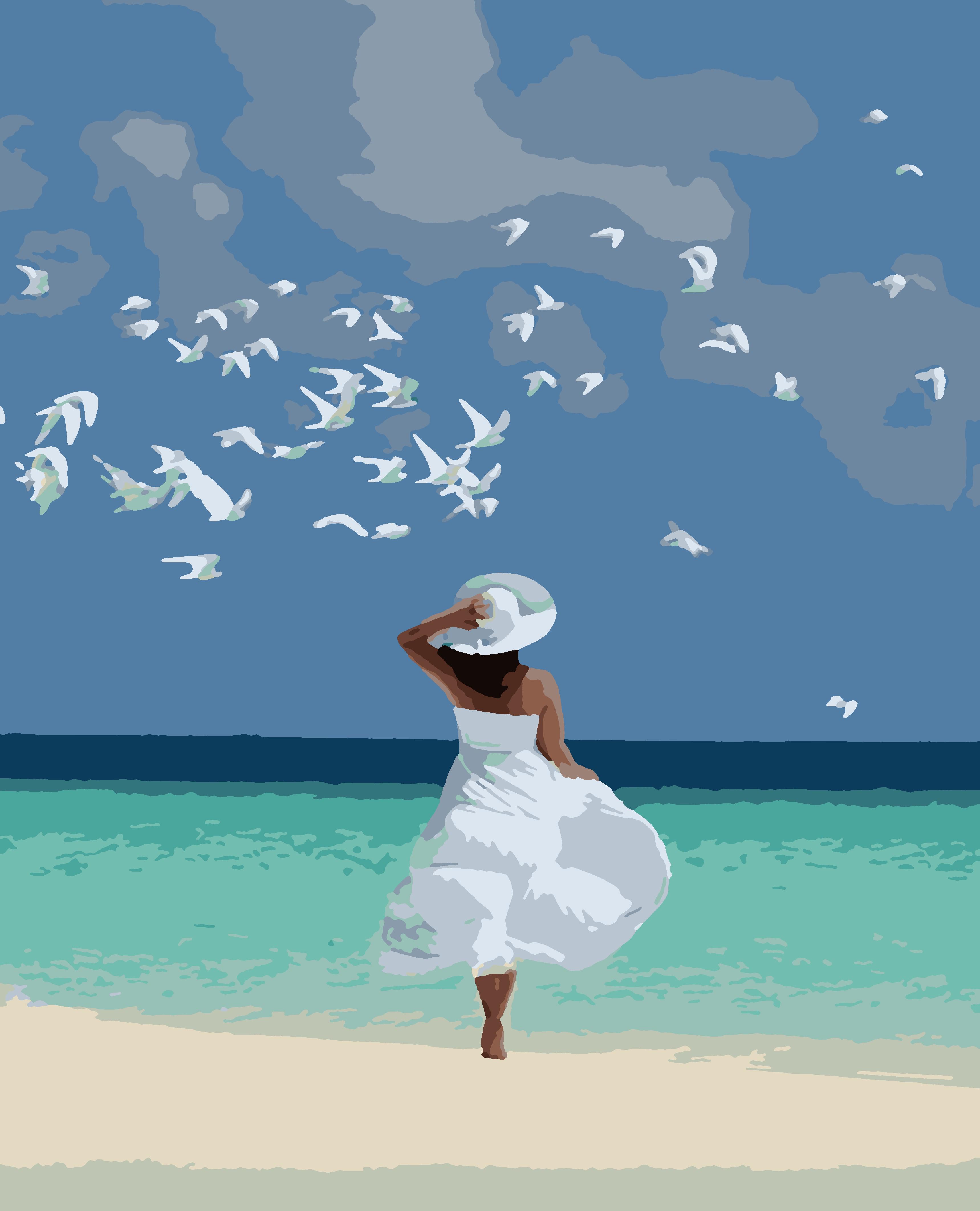 Картина по номерам Artissimo Встреча с морем 40x50 см (PN2881-Artis) Картина по номерам Artissimo Встреча с морем 40x50 см (PN2881-Artis)