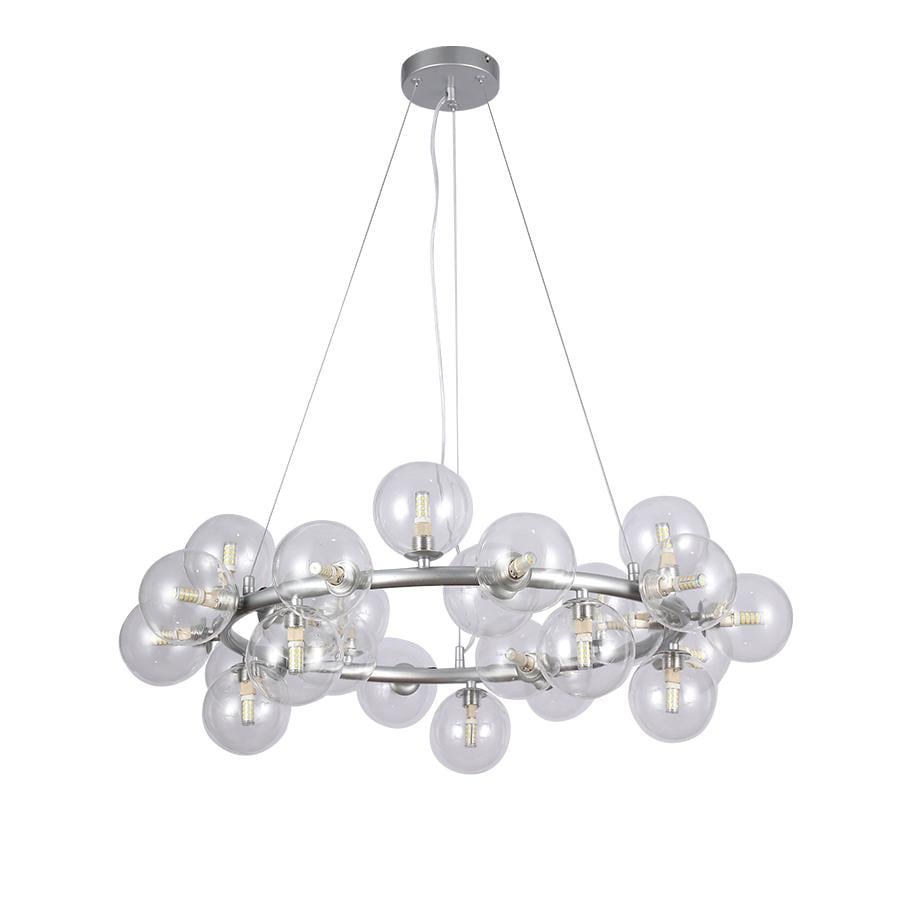 Люстра молекула подвесная Levistella 7841019-25 GAB/CL плафоны прозрачные Серебряный