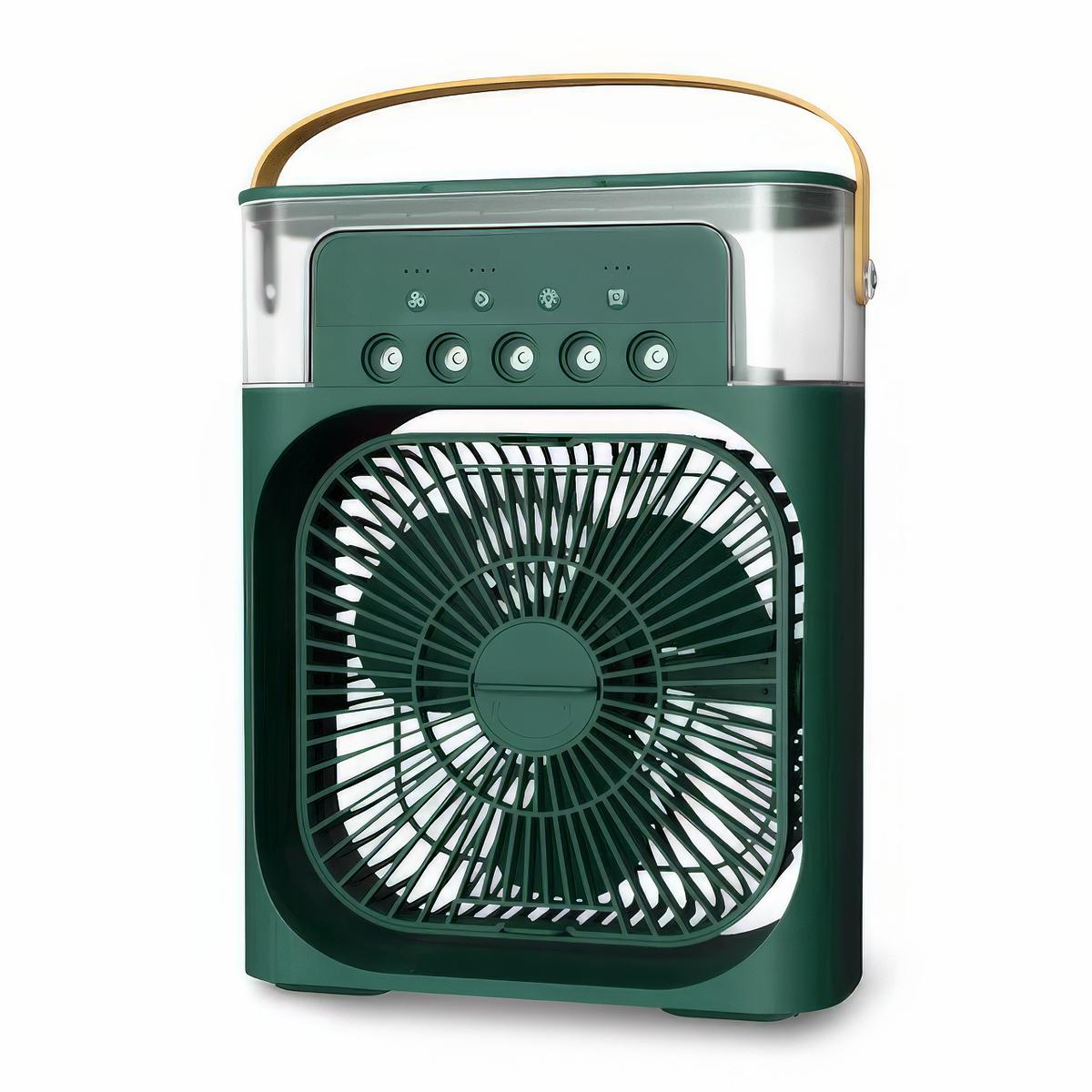Вентилятор-увлажнить настольный Air Cooler Fan 4в1 Зеленый (1010573-Green)