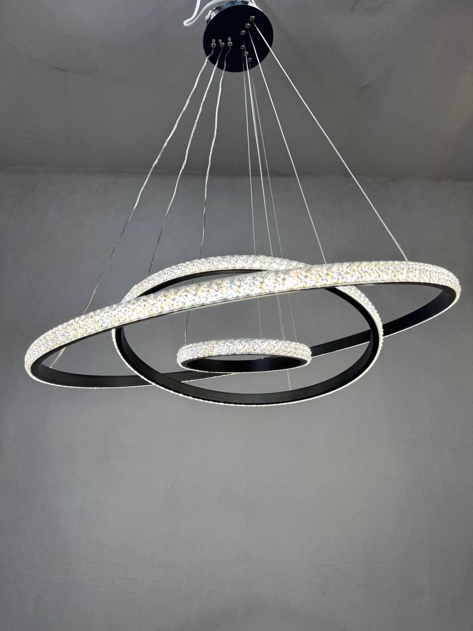 Люстра светодиодная Zilini TJ7403/60+40+20 120W Черный (30245601) - фото 3 Люстра светодиодная Zilini TJ7403/60+40+20 120W Черный (30245601) - фото 3