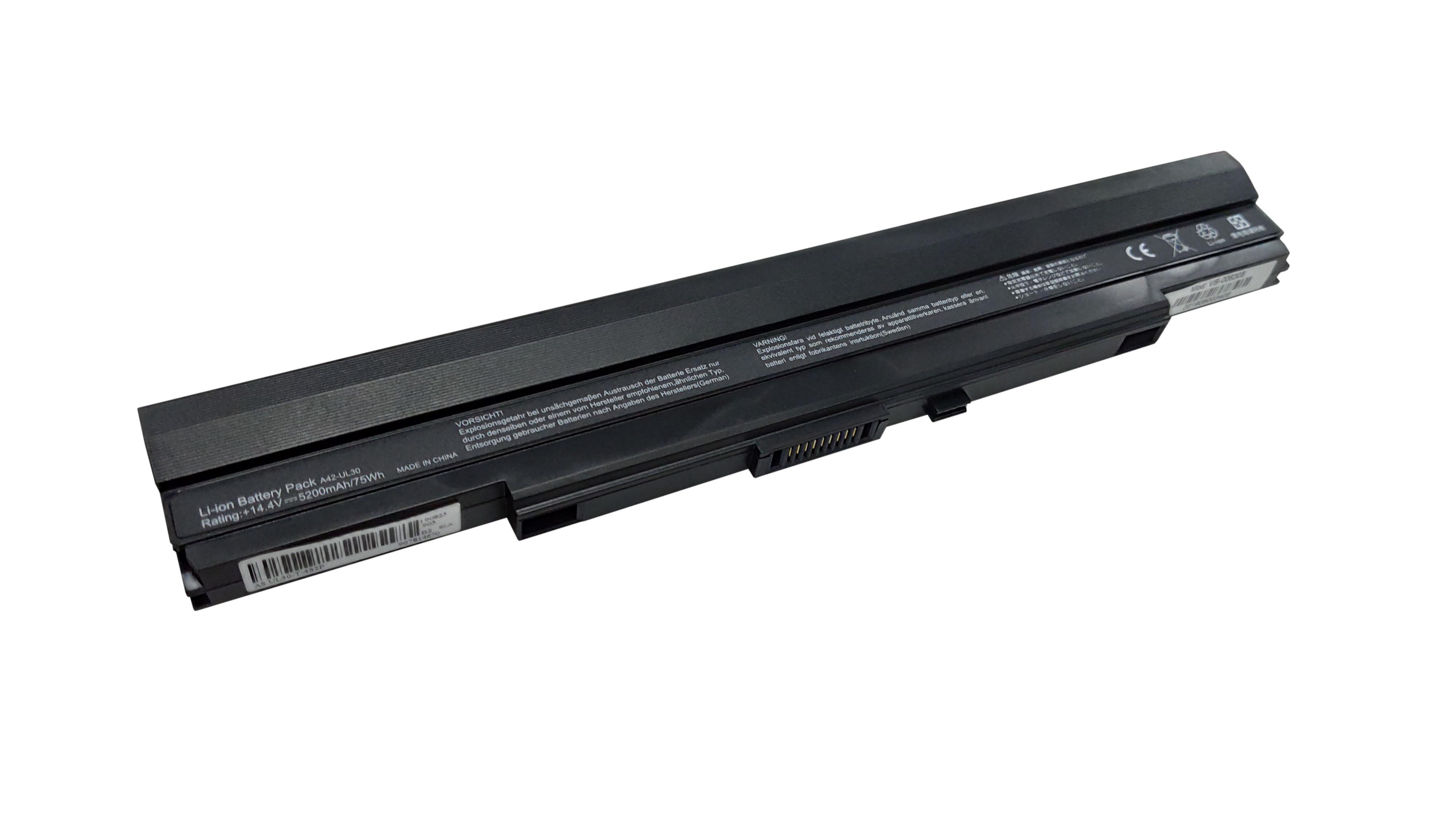 Аккумулятор для ноутбука Asus A42-UL50 14,4 V 5200 mAh OEM Black