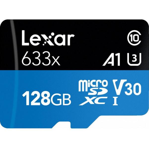 Карта пам'яті Lexar 128GB microSDXC class 10 UHS-I 633x (LSDMI128BB633A)