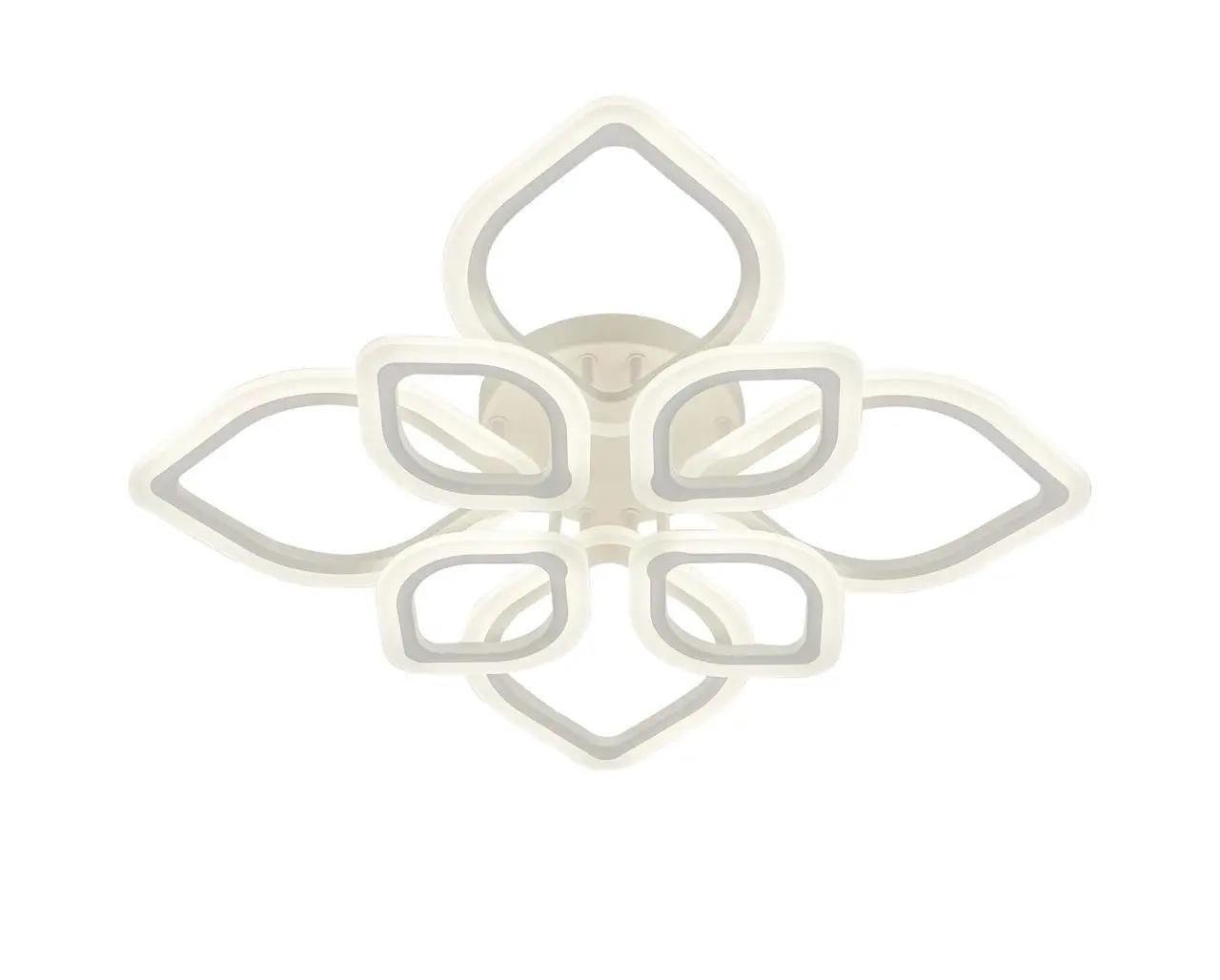 LED-люстра потолочная акриловая Valeso V-2303-4+4 WH 168W (28688783)