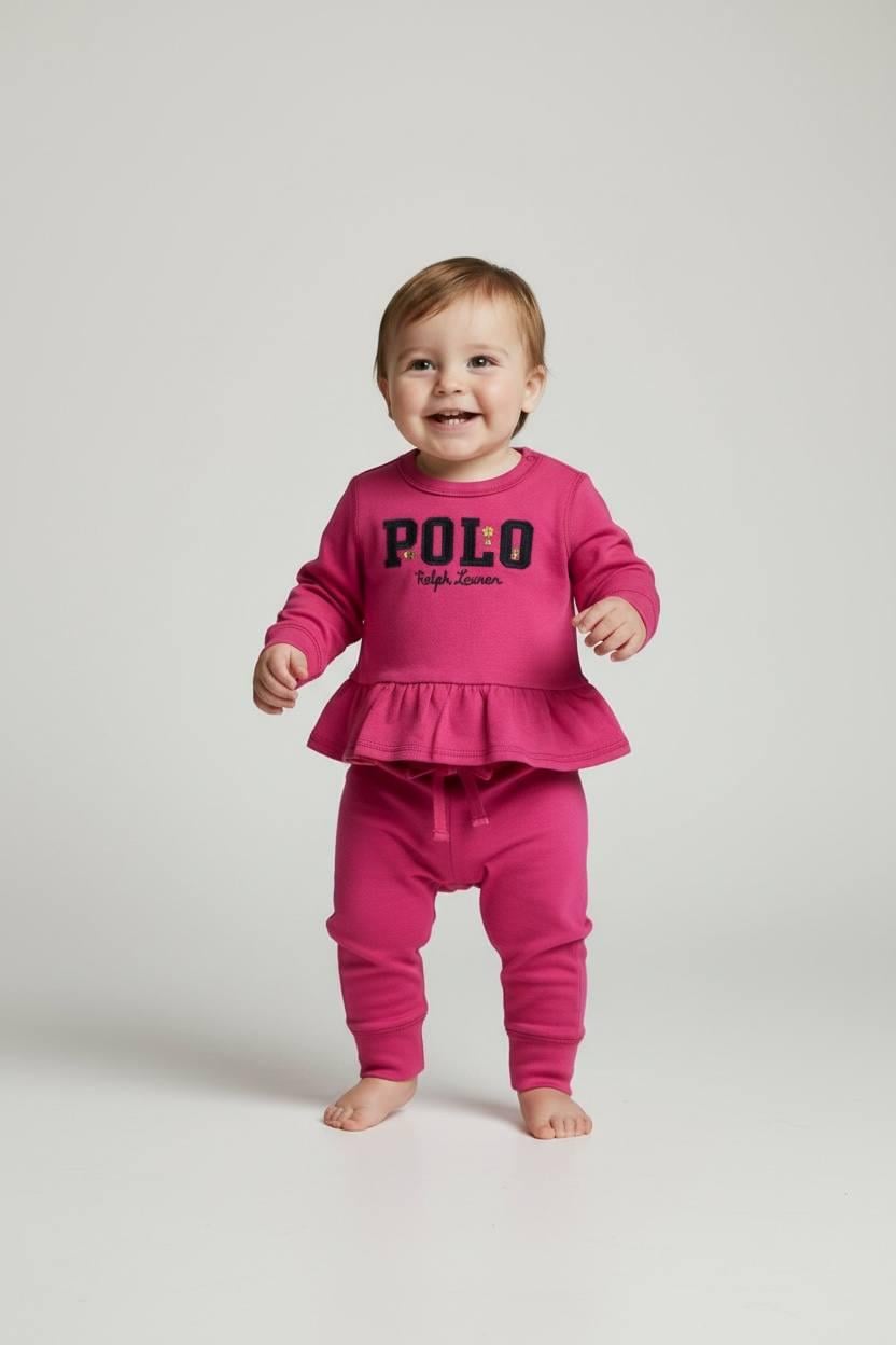 Костюм Polo Ralph Lauren 6 месяцев 62-68 см Розовый (001300166)