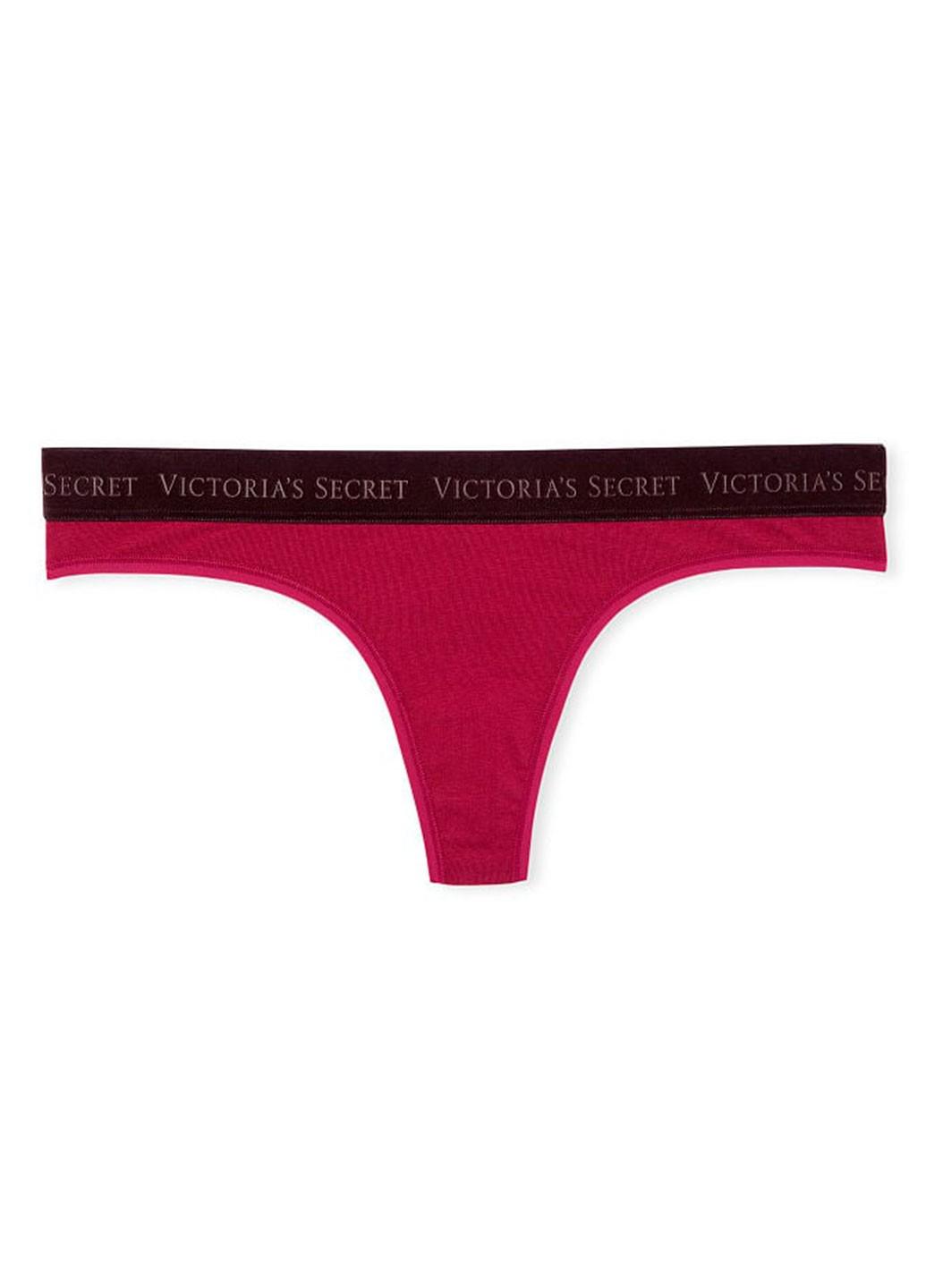 Трусики Victoria's Secret XL Бордовий (3560000234183QFKXL) - фото 3