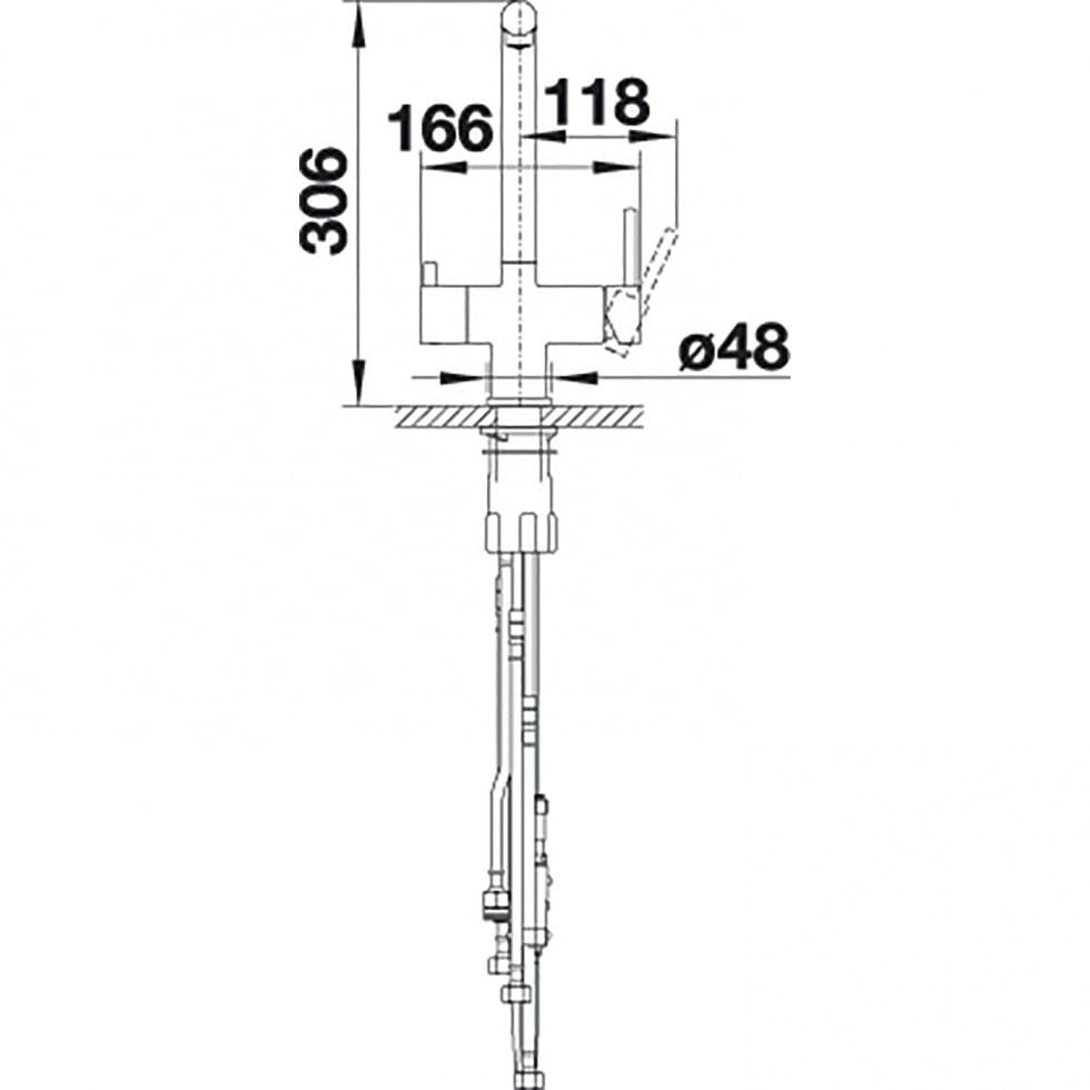Кухонний змішувач Blanco FONTAS-S II PVD Steel (3198) - фото 7 Кухонний змішувач Blanco FONTAS-S II PVD Steel (3198) - фото 7