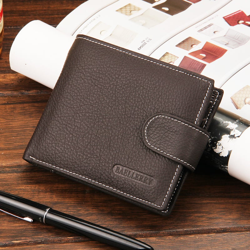 Кошелек мужской Baellerry Premium с отделом для мелочи Коричневый (1005)